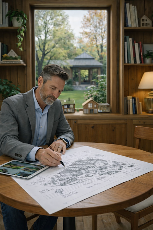 esquisse projet maison bioclimatique